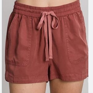 FRENCH QUARTER Mauve Drawstring Shorts - Medium